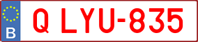 Trailer License Plate